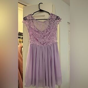 Lavender Lace Dress